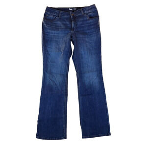 Lee Jeans Regular Fit Boot Cut Mid Rise Womens 16WL Blue Denim